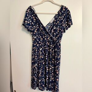 Cute mini v neck dress